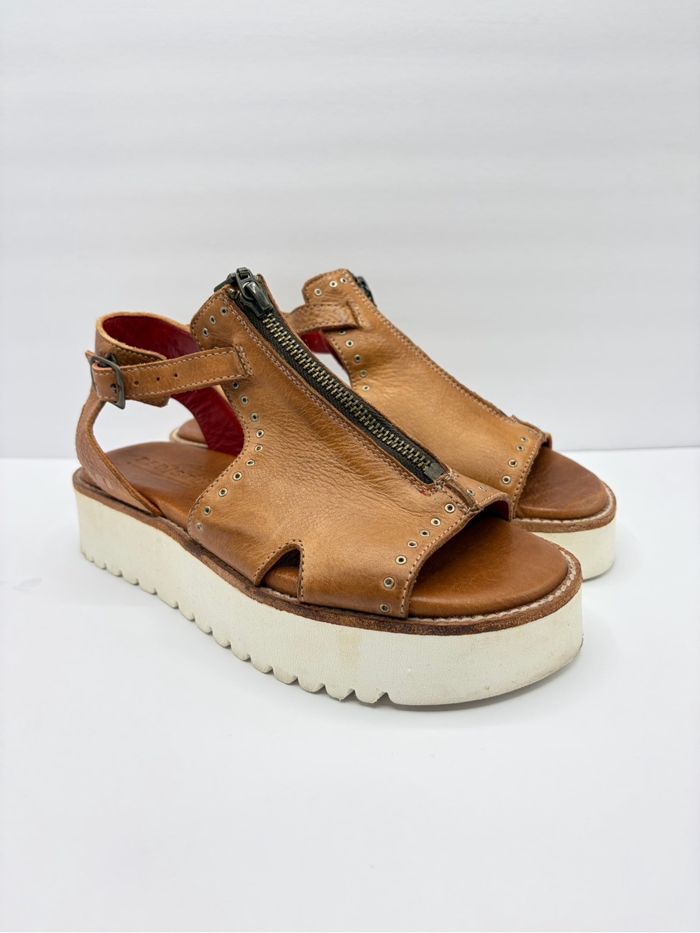 Bed Stu Women’s Size 6 Clancy Leather Sandals in Tan Rustic Boho Summer